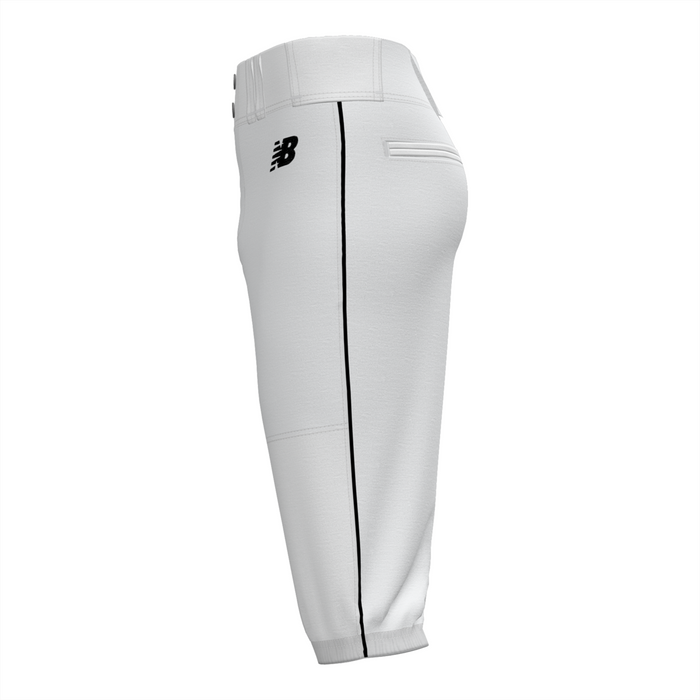 New Balance Youth Adversary 2 Knicker Piped Athletic – White/Black