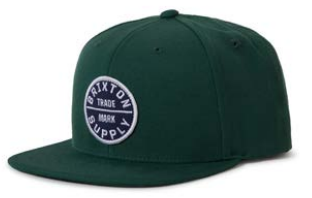 Brixton Oath III snapback hat in pine needle