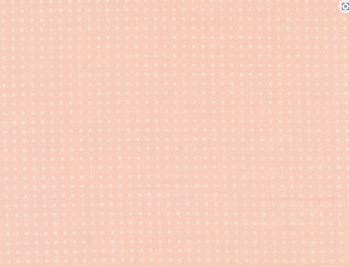 Pin White Dots on Light Pink 100% Cotton Fabric Novelty