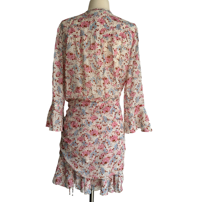 Pink Floral Dress - M