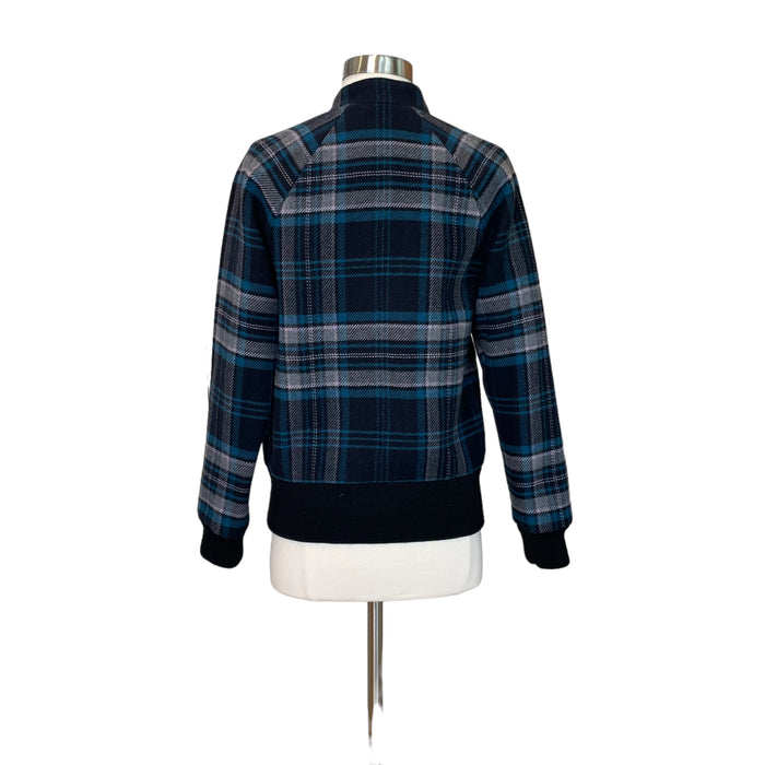 Plaid Bomber Jacket - XS