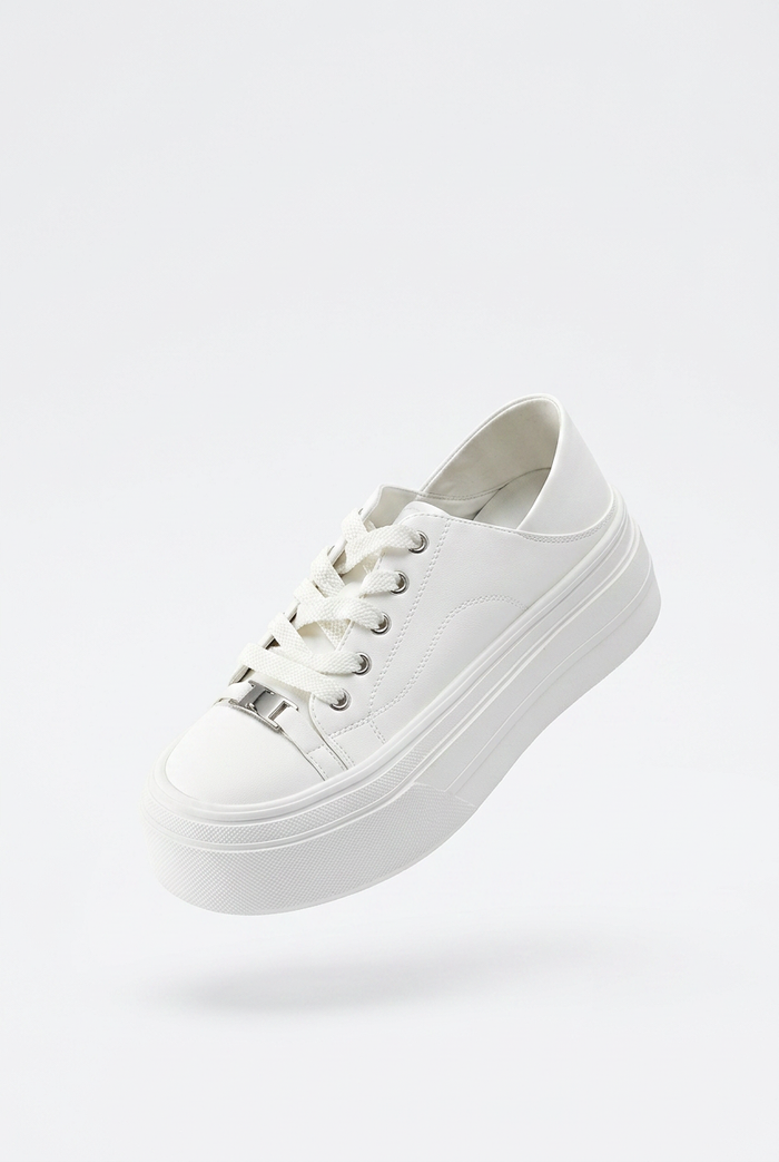Platform Lace-Up Sneakers