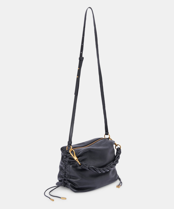 PRESTON SHOULDER/CROSSBODY BLACK LEATHER