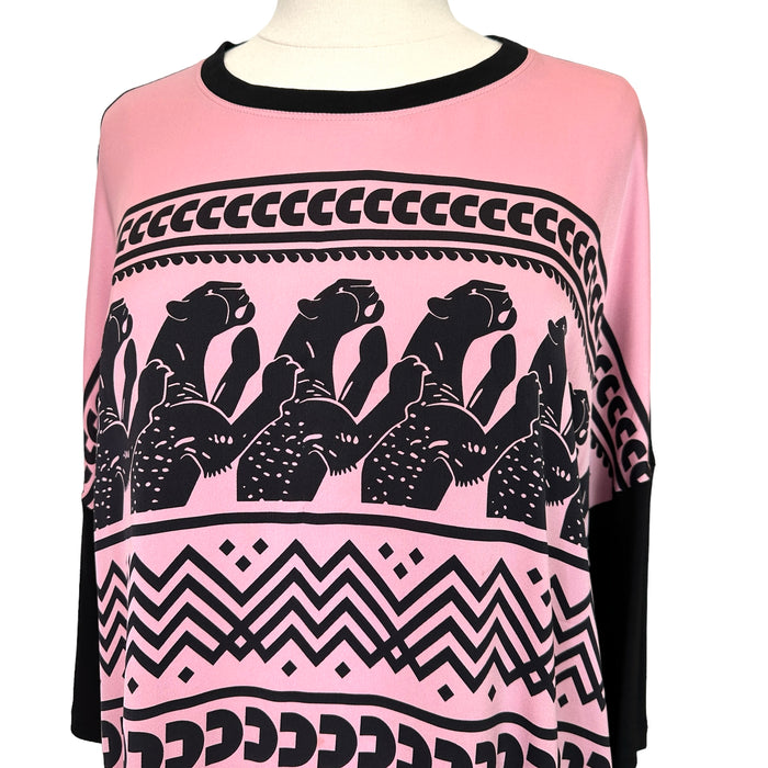 Printed Oversized Blouse - L