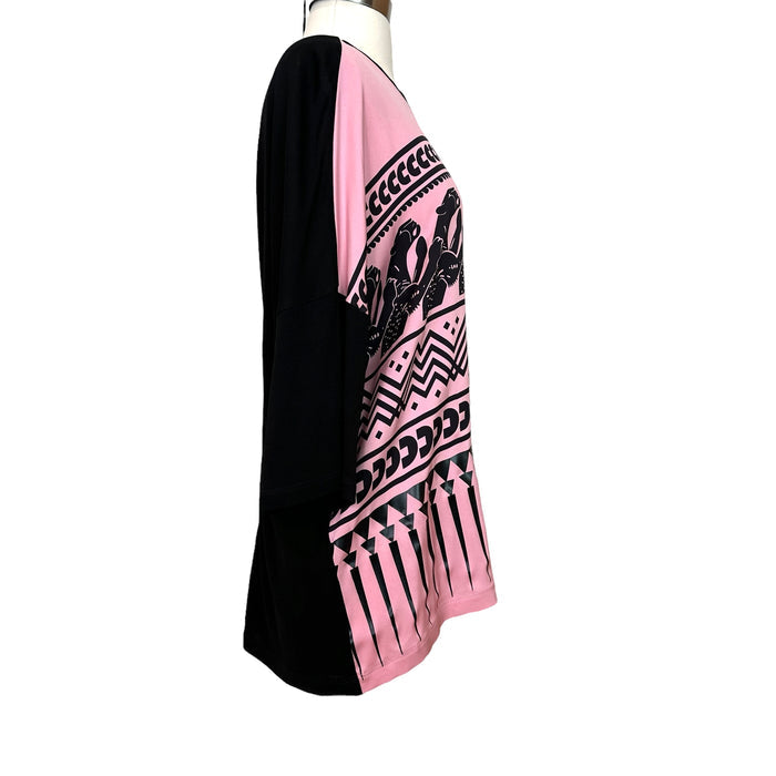 Printed Oversized Blouse - L