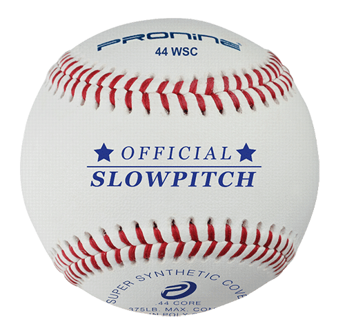 Pronine 44 WSC Slowpitch Softball White — Practice/Training