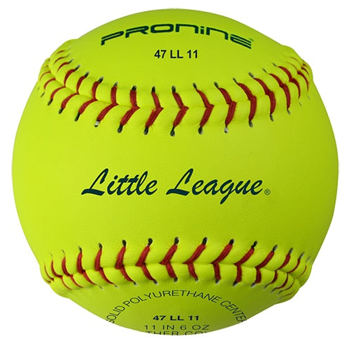 Pronine 47 LL 11 Little League 11" Leather Fastpitch Softball — ASA/USA
