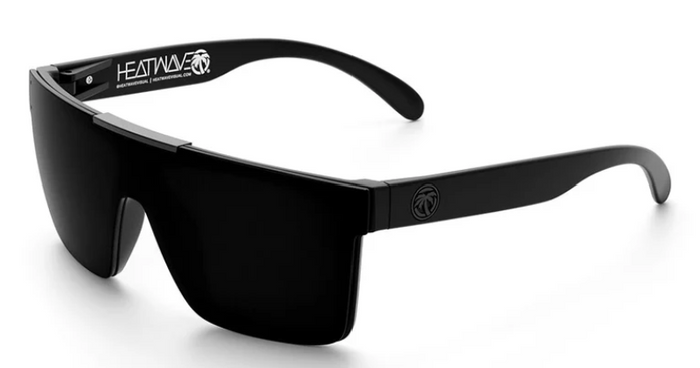 Heat Wave Quatro ANSI Z87 safety sunglasses with polarized Ultra Black lens