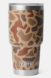 Yeti Rambler 30 ounce tumbler with MagSlider lid in wetlands camo