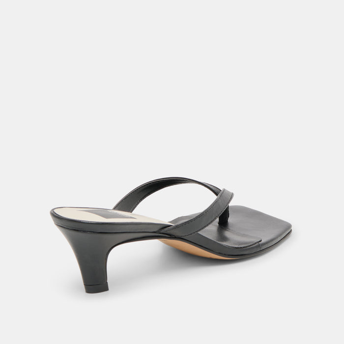 RAMIA HEELS BLACK LEATHER