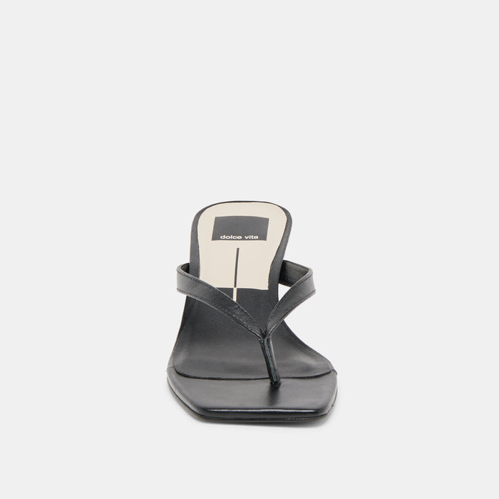 RAMIA HEELS BLACK LEATHER
