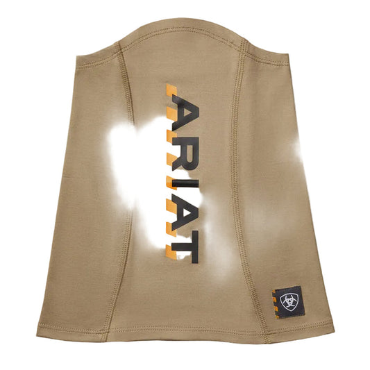 Ariat Rebar neck and face gaiter in light tan