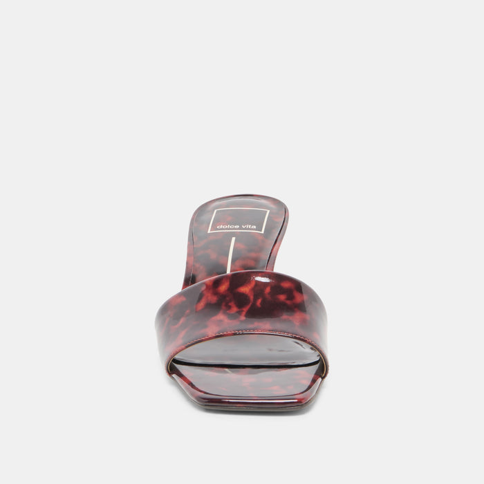 REXA HEELS TORTOISE PATENT LEATHER