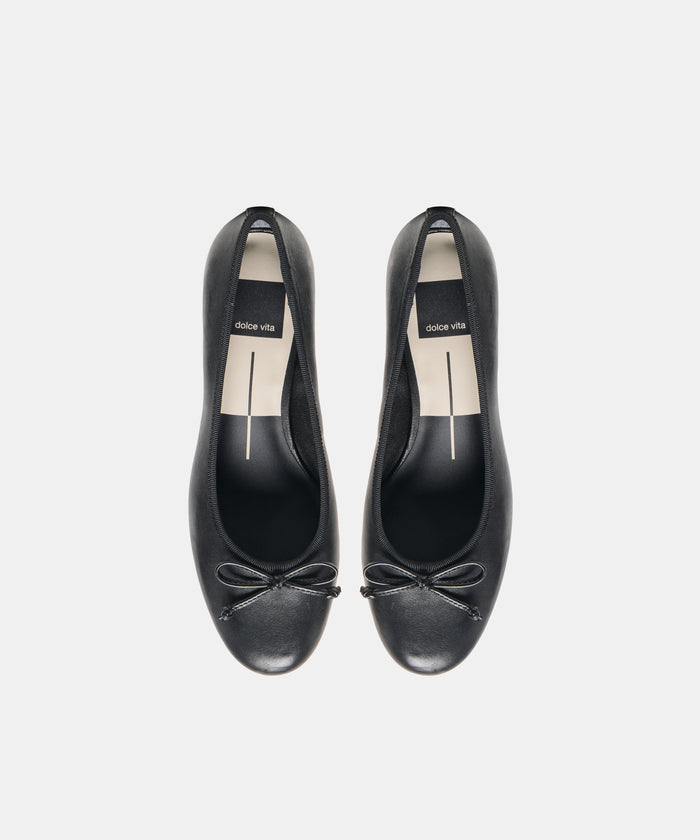 RITLA MID HEELS BLACK LEATHER