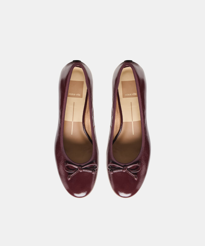 RITLA MID HEELS CRANBERRY LEATHER