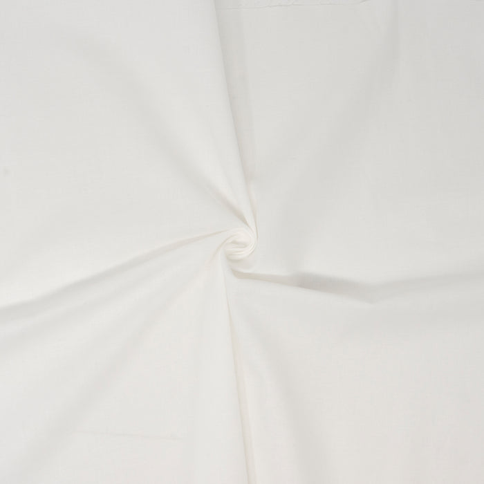 Roc-lon 100% Cotton, 108" Wide, Quilt Backing, Solid, Cut By Yard||color:White