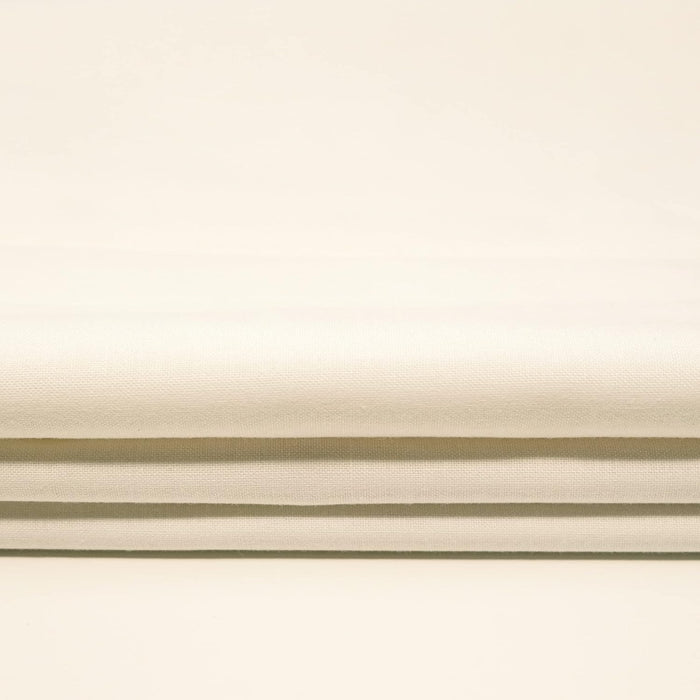 Roc-lon 44/45" Wide 100% Cotton Bleached Perm Press, Cut by Yard, White