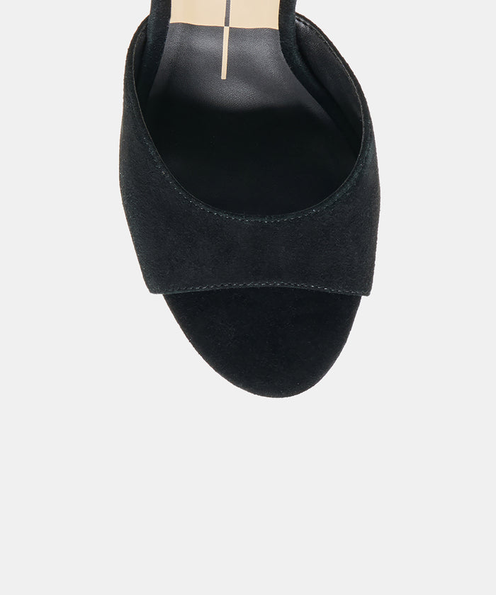 ROSHA HEELS ONYX SUEDE