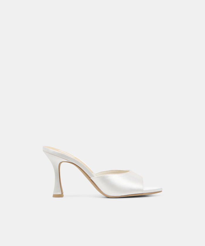 Rosha True White Satin Heels | Dolce Vita