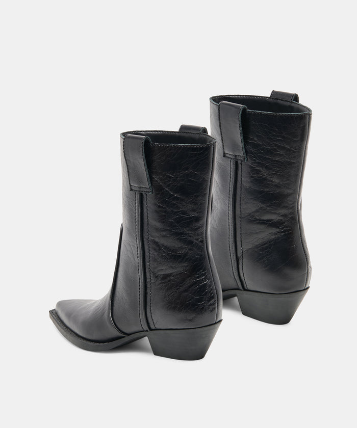 RYEN BOOTIES BLACK LEATHER