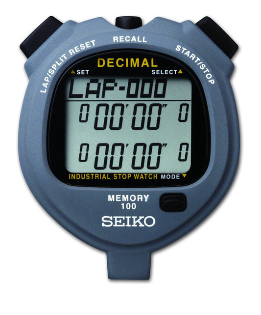 Seiko S063 – 300-Lap Solar-Powered Decimal Stopwatch — Timing & Stopwatches
