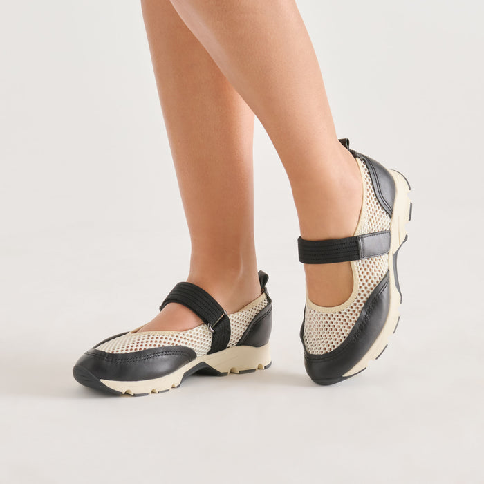 SELINE SNEAKERS WHITE BLACK MESH