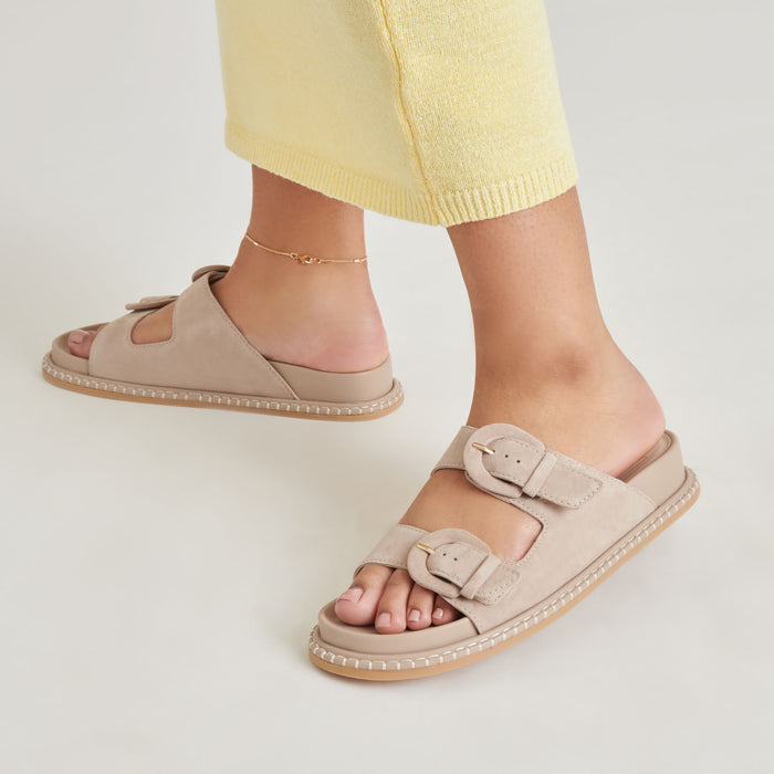 SHAUNY SANDALS DK TAUPE SUEDE