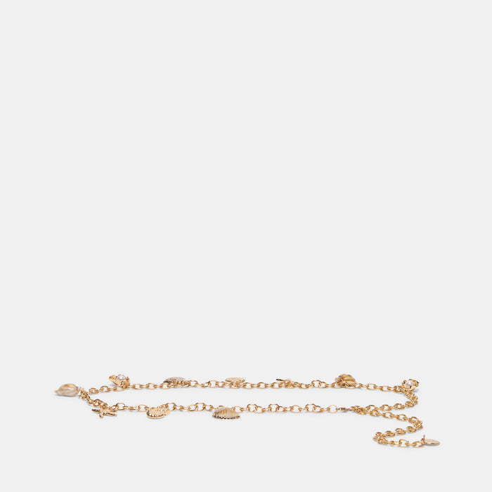 Shell Gold Chain Link Belt | Dolce Vita