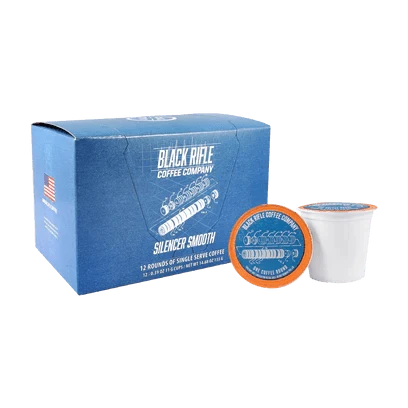 Black Rifle Coffee Silencer Smooth coffee rounds, 12 count box with rounds