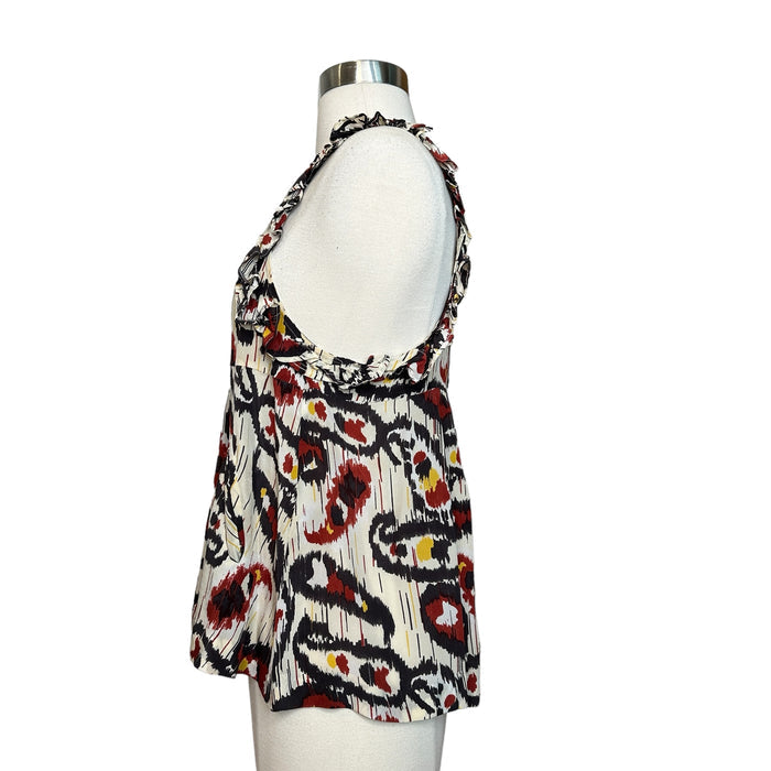 Silk Ruffle Top - 1