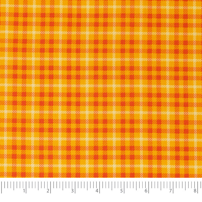 SINGER®  Fabric, 100% Cotton, 44 Inch Wide, Orange Tonal Plaid, Cut by the Yard