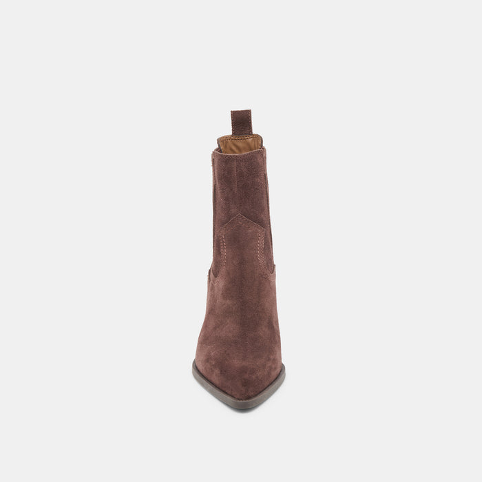 SLIM BOOTIES MAHOGANY SUEDE