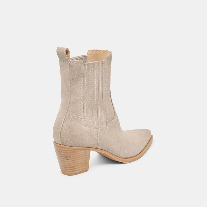 SLIM BOOTIES TAUPE SUEDE