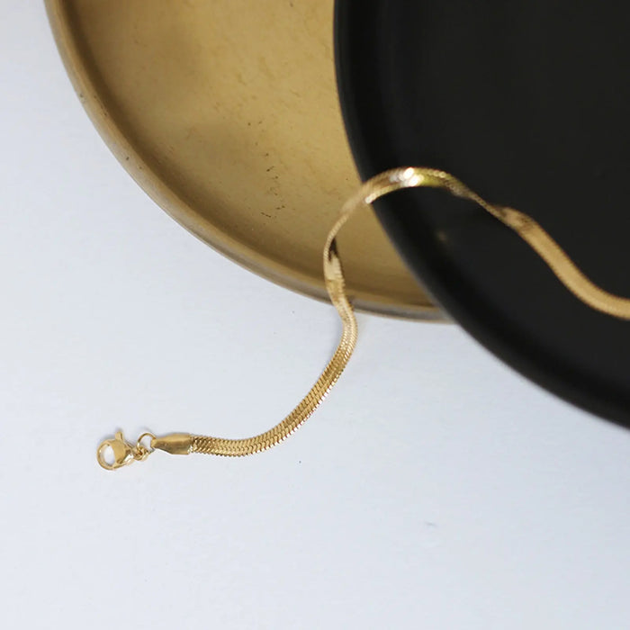 Snake flat and Trace Chain Necklace Crushes.
