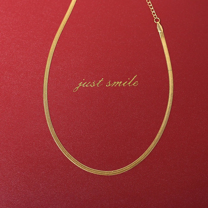 Snake flat and Trace Chain Necklace Crushes.