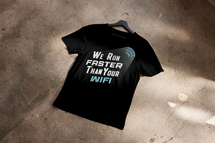 ST1 Sports Bella + Canvas Faster Than Your WiFi Tee — T-Shirts