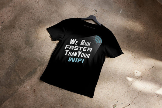 ST1 Sports Bella + Canvas Faster Than Your WiFi Tee — T-Shirts