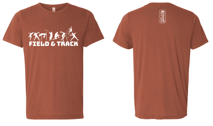 ST1 Sports Bella + Canvas Field & Track - Track Guy Foundation — T-Shirts