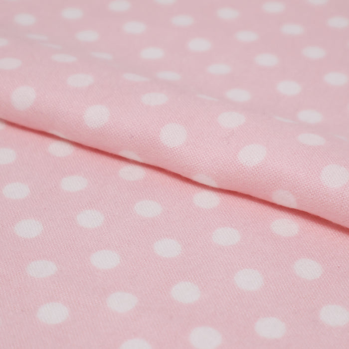 Stitch & Sparkle Bamboo Rayon Fabric Cotton 42/44 Width, by the Yard, Polkadot||color:Pink