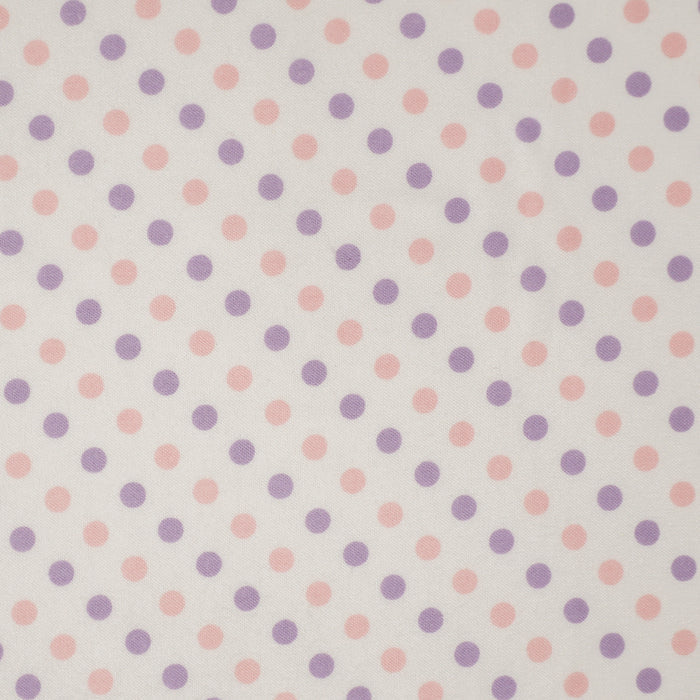 Stitch & Sparkle Bamboo Rayon Fabric Cotton 42/44 Width, by the Yard, Polkadot||color:Pink Multi