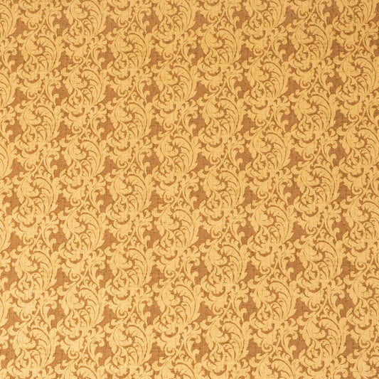 Stitch & Sparkles 100% Cotton Duck 54" Paisley Scroll Brown Color Sewing Fabric by the Yard