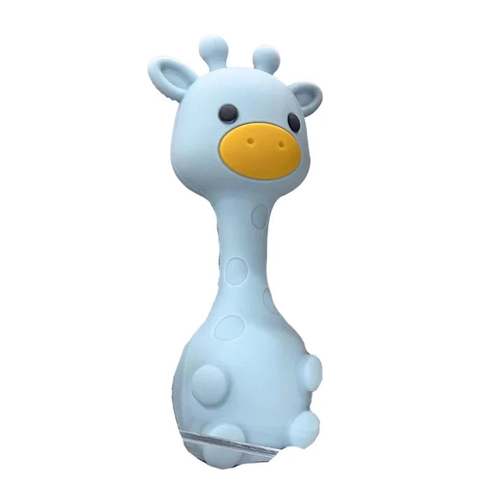 Sugar + Maple | Silicone Giraffe Rattle Teether