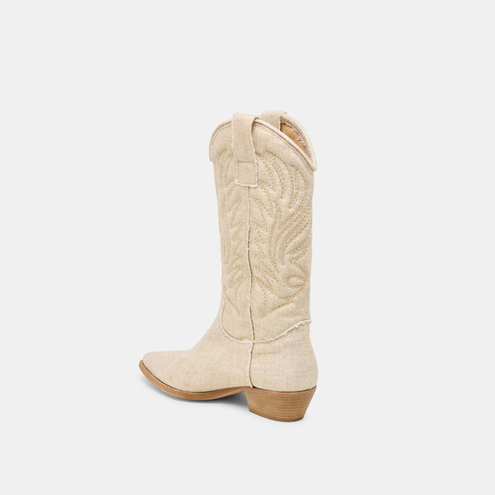 TANNER BOOTS BONE FABRIC