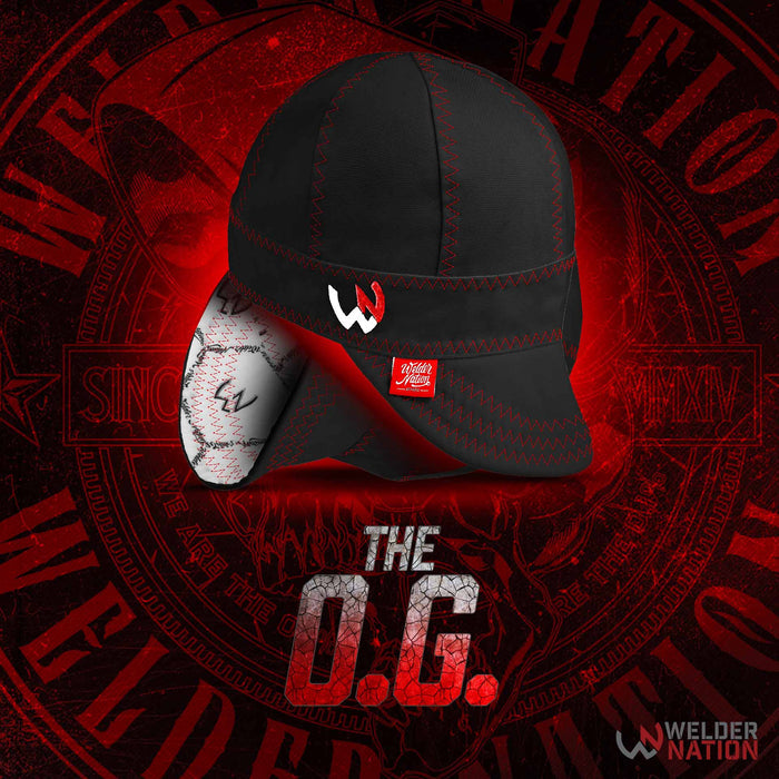 Welder Nation The O.G. welding cap worn by a welder