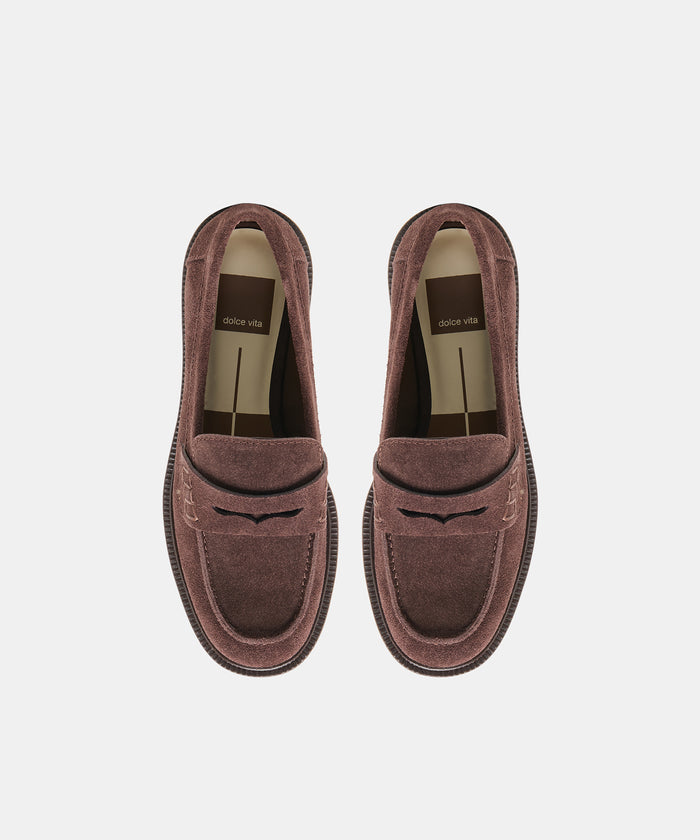 TIGGY LOAFERS MAHOGANY SUEDE