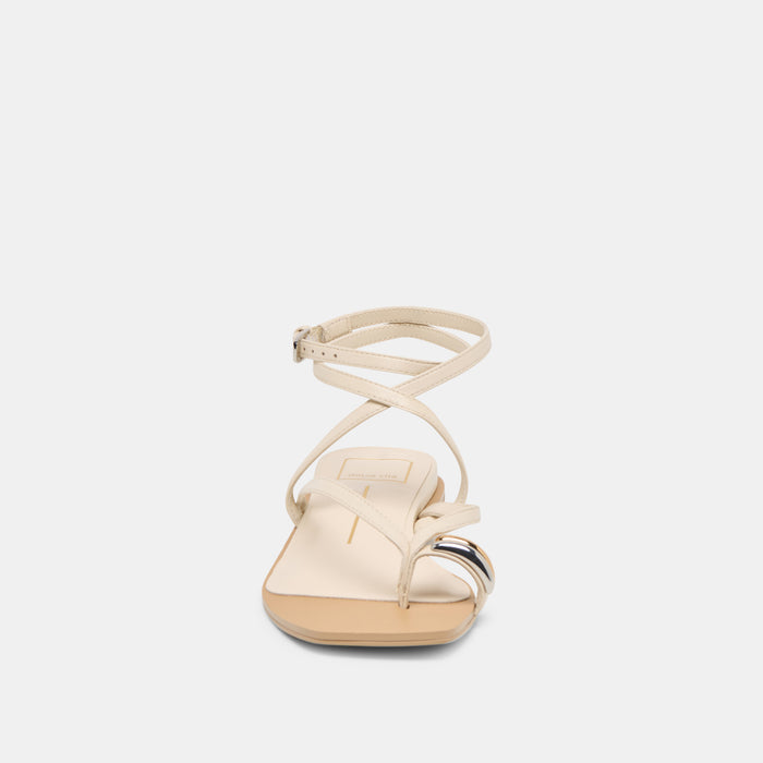 TYRICE SANDALS BONE LEATHER