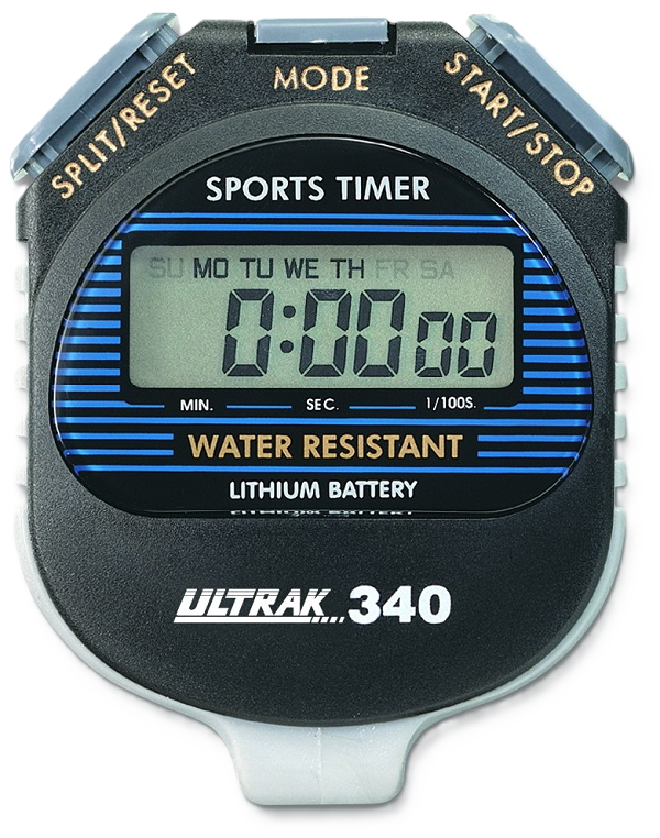 Ultrak 340 – Large Display Water-Resistant Stopwatch — Timing & Stopwatches