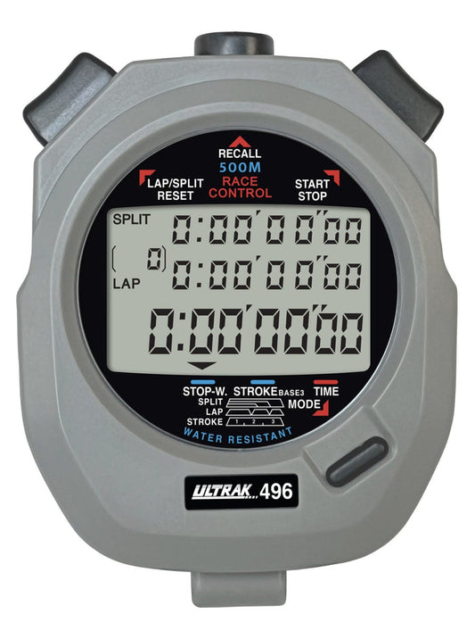 Ultrak 496 – 500-Lap Memory Stopwatch (3-Line Display) — Timing & Stopwatches