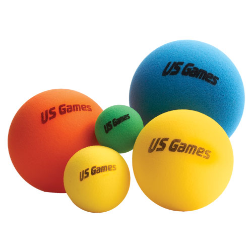 US Games US-Games Uncoated Economy Foam Ball - 8 in.