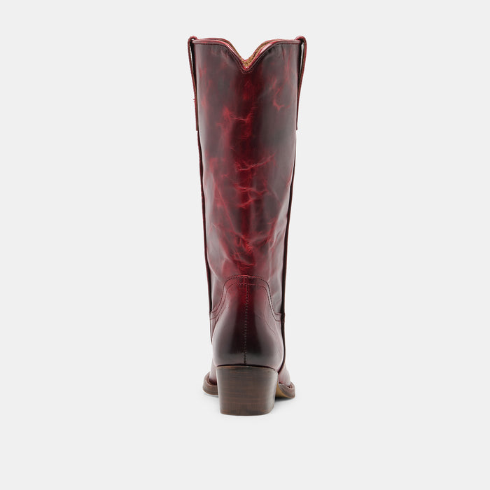 VIGLA BOOTS GARNET LEATHER